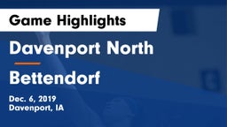 Davenport North  vs Bettendorf  Game Highlights - Dec. 6, 2019