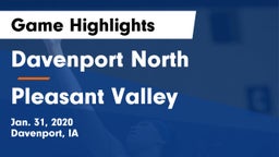 Davenport North  vs Pleasant Valley  Game Highlights - Jan. 31, 2020
