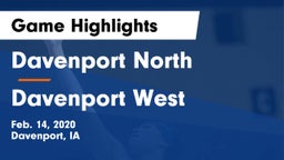 Davenport North  vs Davenport West  Game Highlights - Feb. 14, 2020