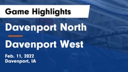 Davenport North  vs Davenport West  Game Highlights - Feb. 11, 2022