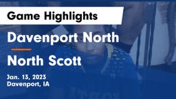 Davenport North  vs North Scott  Game Highlights - Jan. 13, 2023