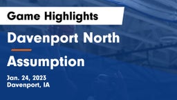 Davenport North  vs Assumption  Game Highlights - Jan. 24, 2023