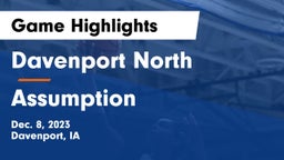 Davenport North  vs Assumption  Game Highlights - Dec. 8, 2023
