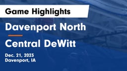 Davenport North  vs Central DeWitt  Game Highlights - Dec. 21, 2023