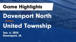 Davenport North  vs United Township Game Highlights - Jan. 6, 2024