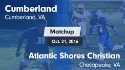 Matchup: Cumberland High vs. Atlantic Shores Christian  2016
