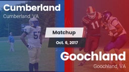 Matchup: Cumberland High vs. Goochland  2017