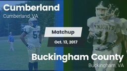 Matchup: Cumberland High vs. Buckingham County  2017