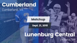 Matchup: Cumberland High vs. Lunenburg Central  2018