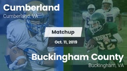 Matchup: Cumberland High vs. Buckingham County  2019