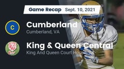Recap: Cumberland  vs. King & Queen Central  2021