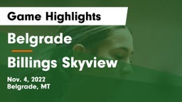 Belgrade  vs Billings Skyview  Game Highlights - Nov. 4, 2022