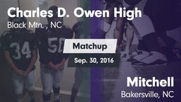 Matchup: Charles D. Owen High vs. Mitchell  2016