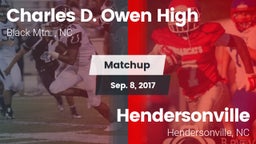 Matchup: Charles D. Owen High vs. Hendersonville  2017