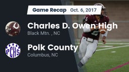 Recap: Charles D. Owen High vs. Polk County  2017