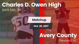 Matchup: Charles D. Owen High vs. Avery County  2017