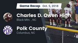 Recap: Charles D. Owen High vs. Polk County  2018
