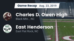 Recap: Charles D. Owen High vs. East Henderson  2019