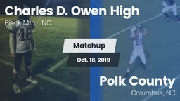 Matchup: Charles D. Owen High vs. Polk County  2019