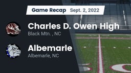 Recap: Charles D. Owen High vs. Albemarle  2022