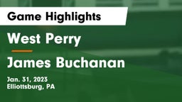 West Perry  vs James Buchanan  Game Highlights - Jan. 31, 2023