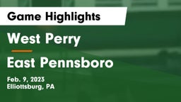 West Perry  vs East Pennsboro  Game Highlights - Feb. 9, 2023