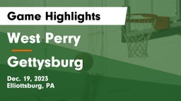 West Perry  vs Gettysburg Game Highlights - Dec. 19, 2023