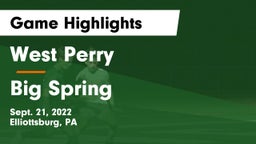 West Perry  vs Big Spring  Game Highlights - Sept. 21, 2022