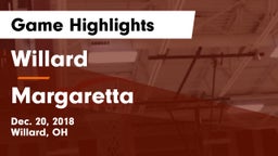 Willard  vs Margaretta  Game Highlights - Dec. 20, 2018