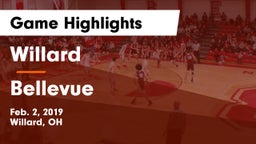 Willard  vs Bellevue  Game Highlights - Feb. 2, 2019