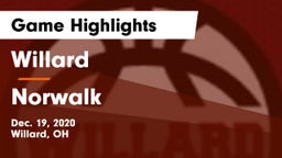 Willard  vs Norwalk  Game Highlights - Dec. 19, 2020