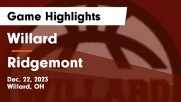 Willard  vs Ridgemont  Game Highlights - Dec. 22, 2023