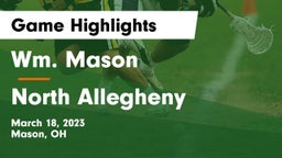 Wm. Mason  vs North Allegheny  Game Highlights - March 18, 2023