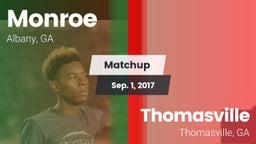 Matchup: Monroe  vs. Thomasville  2017