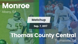 Matchup: Monroe  vs. Thomas County Central  2017