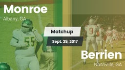 Matchup: Monroe  vs. Berrien  2017