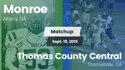 Matchup: Monroe  vs. Thomas County Central  2019