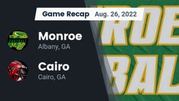 Recap: Monroe  vs. Cairo  2022
