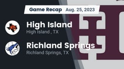 Recap: High Island  vs. Richland Springs  2023