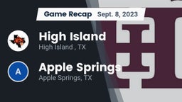 Recap: High Island  vs. Apple Springs  2023