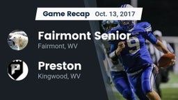 Recap: Fairmont Senior vs. Preston  2017