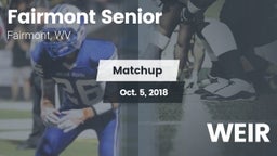 Matchup: Fairmont senior vs. WEIR 2018