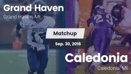 Matchup: Grand Haven High vs. Caledonia  2016