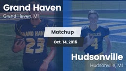 Matchup: Grand Haven High vs. Hudsonville  2016