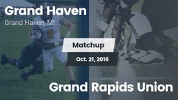 Matchup: Grand Haven High vs. Grand Rapids Union 2016