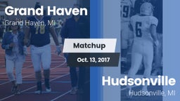 Matchup: Grand Haven High vs. Hudsonville  2017