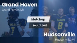Matchup: Grand Haven High vs. Hudsonville  2018