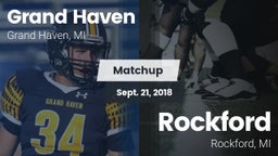 Matchup: Grand Haven High vs. Rockford  2018