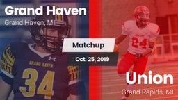Matchup: Grand Haven High vs. Union  2019