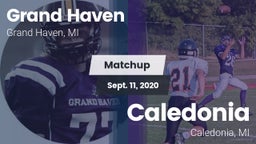 Matchup: Grand Haven High vs. Caledonia  2020